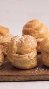 Pumpkin cream puffs that melt in your mouth