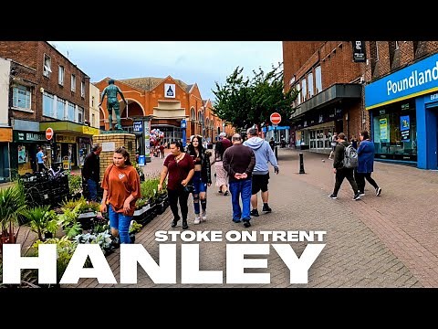 A walk through HANLEY Stoke on Trent - England