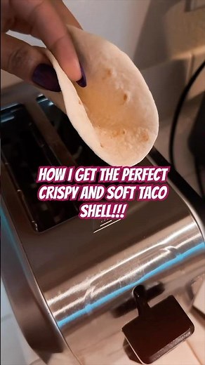 HOW I GET THE PERFECT CRISPY AND SOFT TACO SHELL ALL IN ONE‼️ 😋 #foodie #cooking #tacos #shorts