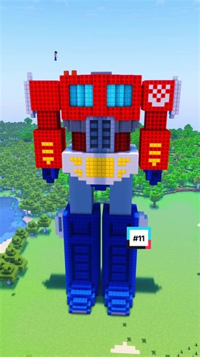 Optimus Prime Speed Construction Tutorial in Minecraft