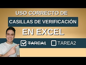 Como utilizar las casillas de verificación en Excel | Checklists interactivos y reportes