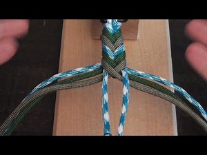 Paracord multicolor fishtail bracelet