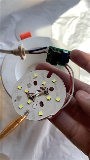 Driver Removed! SMD Light Repair with 12W DOB Chip 💡