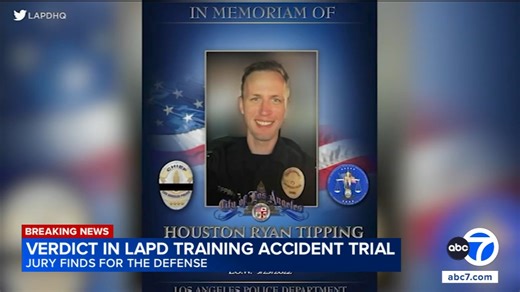 LAPD officer found not liable in fellow officer's training death; family plans to appeal