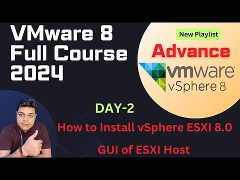 Advanced VMware vSphere 8 Class 2 ! How to Install ESXI Host 8.0 Step by step guide !