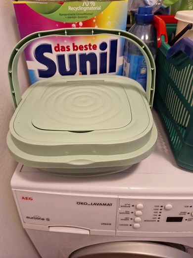 Check out this portable to travel- mini washing machine. #modern #advance #technology #travel #washing #machine #reels | AdaCorner | Facebook