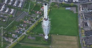 The Gerbrandytoren , also known as Zendmast Lopik , is a concrete tower with transmission mast in the Dutch IJsselstein for radio and television broadcasts, mobile telecommunications and data storage.