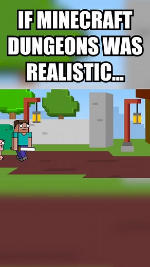 If Minecraft Dungeons Was Realistic... minecraft shorts minecraftdungeons | Arcade Cloud Originals