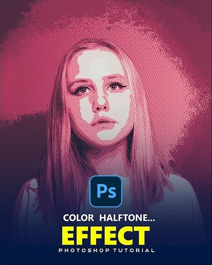 Transform Your Photos with a Cool Color Halftone Effect in Photoshop #269