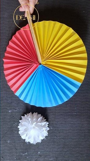 Comment fabriquer des éventails en papier faits à la main #diy #craft #handmade #tips
