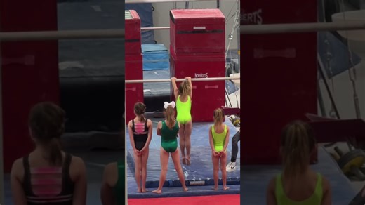 Eight year old twin gymnasts dream of the olympics stage