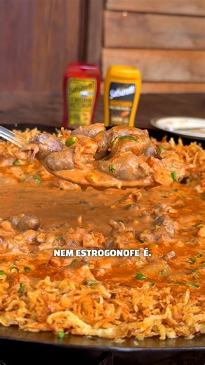 Today's recipe is: Chicken Heart Stroganoff! Simply perfect!