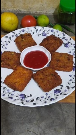Crispy Potato Bread Recipe #recipe #shorts #short #snacks
