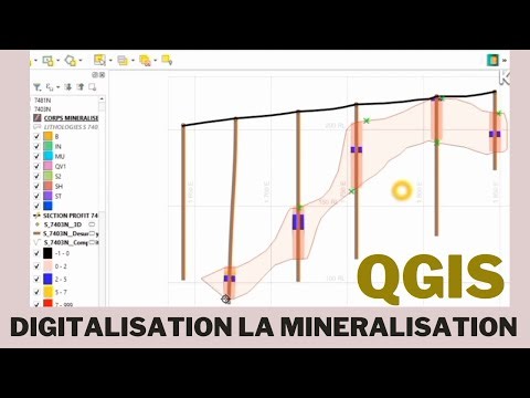 digitalisation de la minéralisation Qgis