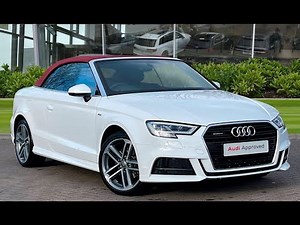 2017 Approved Used Audi A3 Cabriolet S line 2.0 TFSI quattro 190 PS S tronic | Stoke Audi