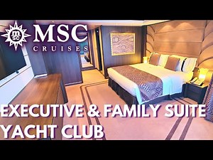 MSC Divina Yacht Club Executive & Family Suite Tour 12001