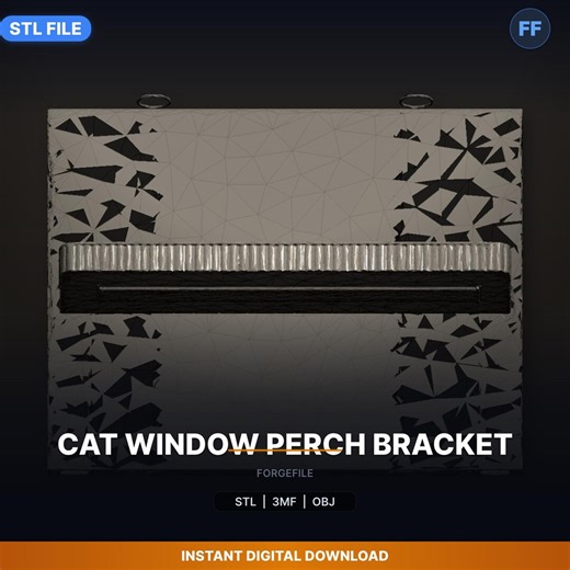 Cat Window Perch Bracket STL File | Mount | 3D Print Download - Etsy