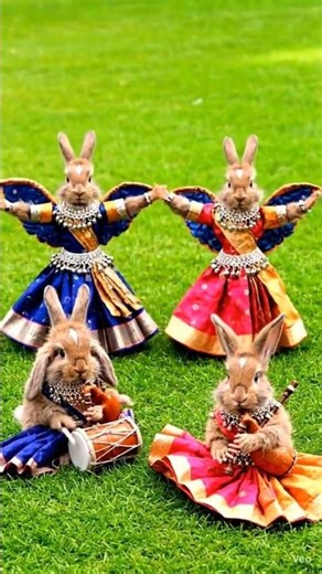 AI Rabbits Dancing on the Ground 🐰💃 | Cute & Funny Animal Dance | #Shorts