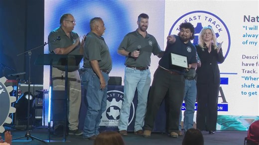 Special graduation ceremony for accelerated manufacturing technician training