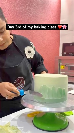 Day 3rd of baking class❤️🌸#food #baking #bakingclass #cake #shorts #viral #youtubeshorts #trending