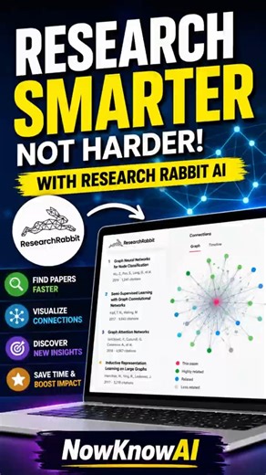 Stop Wasting Time on Research Papers!Use Research Rabbit AI #ai #aimodel #researchpaper #airesearch