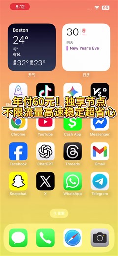 60元承包全年！独享节点随便用，不限速不掉线#科学上网 #独享节点 #VNP #IP #免费节点