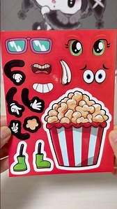 Popcorn Decorating Stickers #sticker