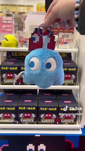 NEW Pac-Man plushies at miniso @MINISO @MINISO United States #myminisousa #pacman #mspacman #namco #plushies