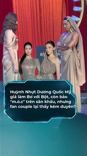 Huynh Nhut Duong Quoc My impersonates Butter and Flour, and even demands to "poke" on stage #tinv...