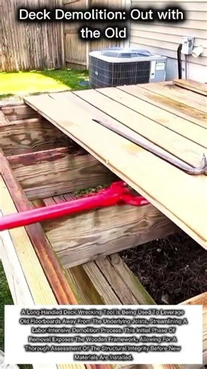 Deck Demolition: Out with the Old