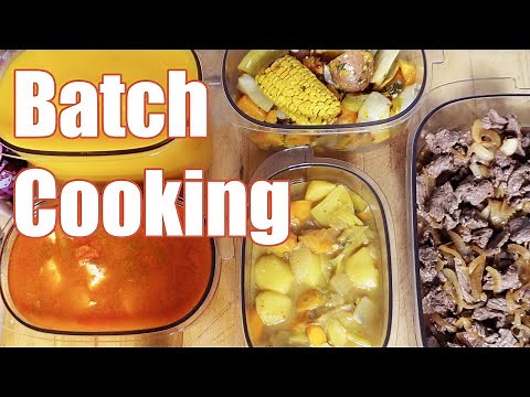 Batch Cooking 4 repas/4 personnes = 1h30/45 de préparation !