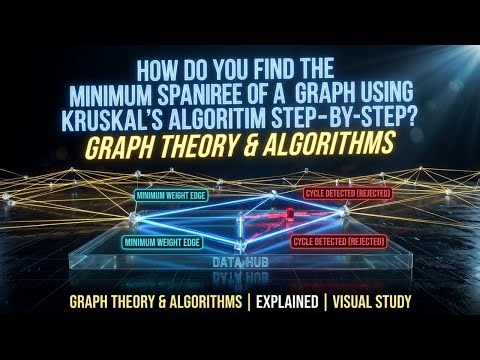 Master Kruskal's Algorithm Step by Step with Solved Example | Computer Science