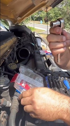 Easiest Way to Loosen Idler Pulley Bolt (Mechanic Approved!) #shorts
