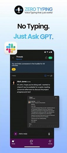 AI Voice Assistant For Work | Ask GPT By Voice | Zero Typing