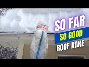 Diy Snow Roof Rake Review || Homemade Roof Rake Made With Bucket, Pipe and Plastic