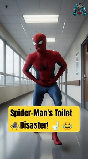 Spider-Man’s Toilet Trouble! 😂 Funny 3D Superhero Animation