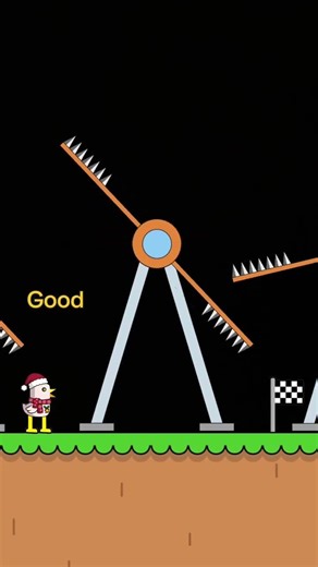 【プレッシャー】まわる障害物を避けてゴールさせるゲームをやってみた！ #んわたゲーム #プレッシャー #game