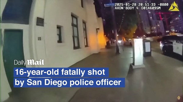 Body camera video shows San Diego police shooting teen