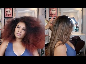 Como colocar lace wig em cabelo cheio