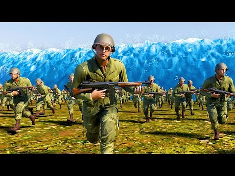 Army Tries to Survive a TSUNAMI - Ultimate Epic Battle Simulator 2