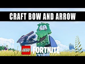 How to make a bow and arrow in Lego Fortnite Craft a bow