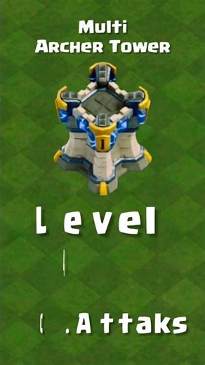 Multi Archer Tower & Ricochet Cannon Evolution | Levels 1–Max | Clash of Clans #shorts #coc