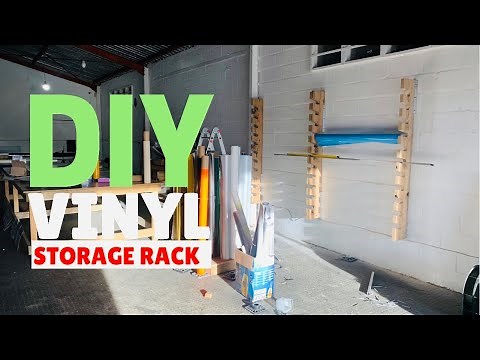 DIY | Vinyl Storage Rack | Signage Shop