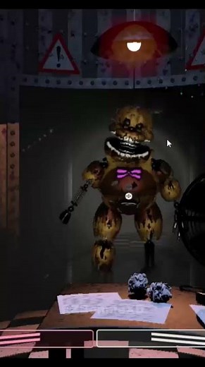 Ignited Fredbear in FNaF 2