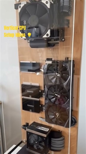 Vertical CPU PC Setup Ideas