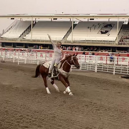 Exciting Trick Riding at the Calgary Stampede