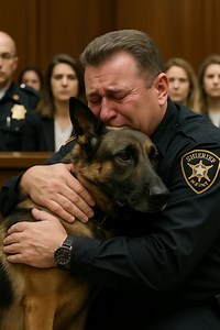 3.8K views · 24 reactions | A convicted police officer asked to see his dog one last time, but when the German shepherd entered the courtroom, something unexpected happened The room was completely silent. Not a sound. Only the deep voice of the judge echoed as he read out the verdict. — Former officer Alex Miller is found guilty of corruption and abuse of power… Do you have anything to say, Mr. Miller? full in first comment  | StageFrames | Facebook