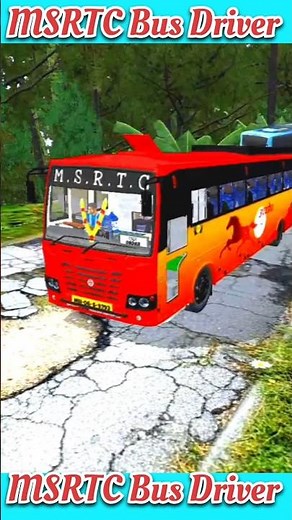 MSRTC Bus Mod 🚌 | Real Indian Bus Driving Gameplay #shorts #youtubeshorts #bus #games #short #viral