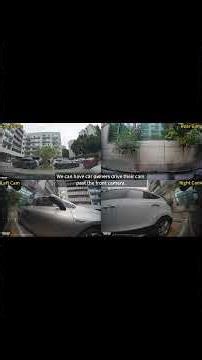 TiESFONG RX4C-WB 2K 360° 4CH Car DVR with External Left & Right Cam
