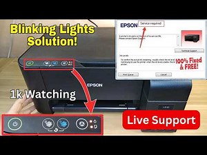 Epson L3210 Service Required Problem | Red Light blinking Fix